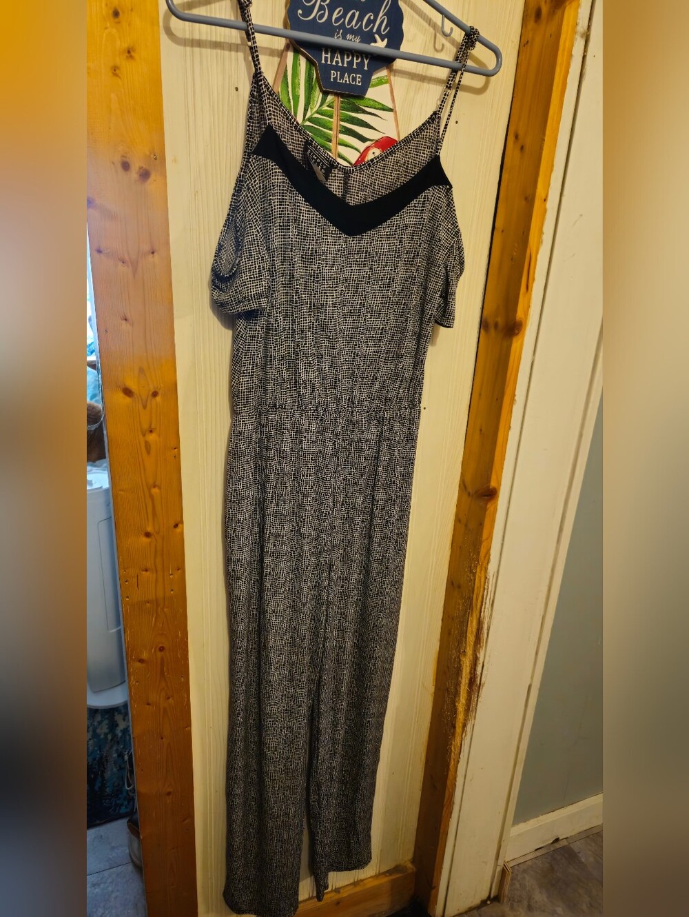 Simply Styled, Romper in Black and White, Size Med.